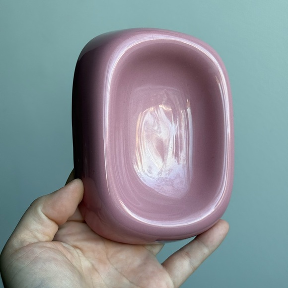 Vintage Bathroom Set Pink Toothbrush Holder Soap Dish Made in Taiwan - Picture 6 of 13